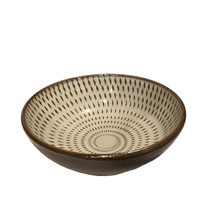 小石原焼　飛鉋　4.8寸丸鉢
